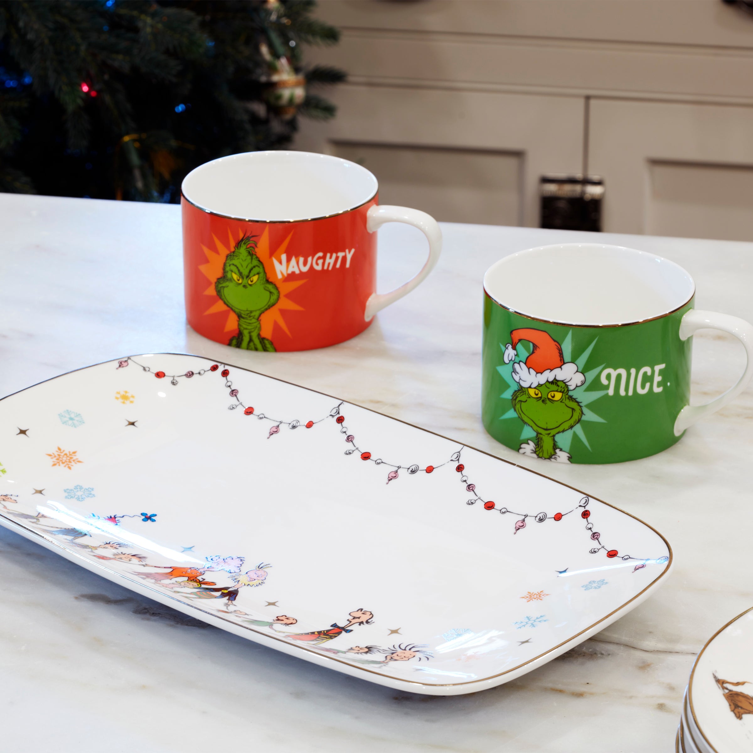 Merry Grinchmas Naughty & Nice Mugs