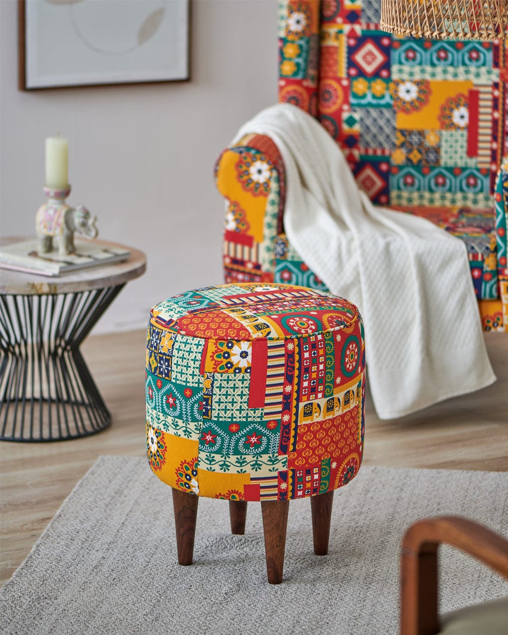 The French Pouffe - Printed