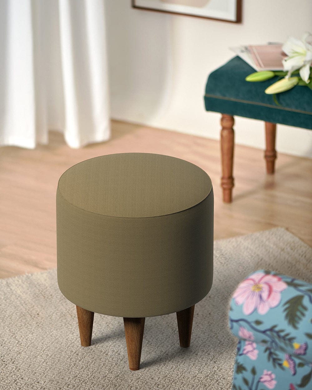 French Pouffe - Plain