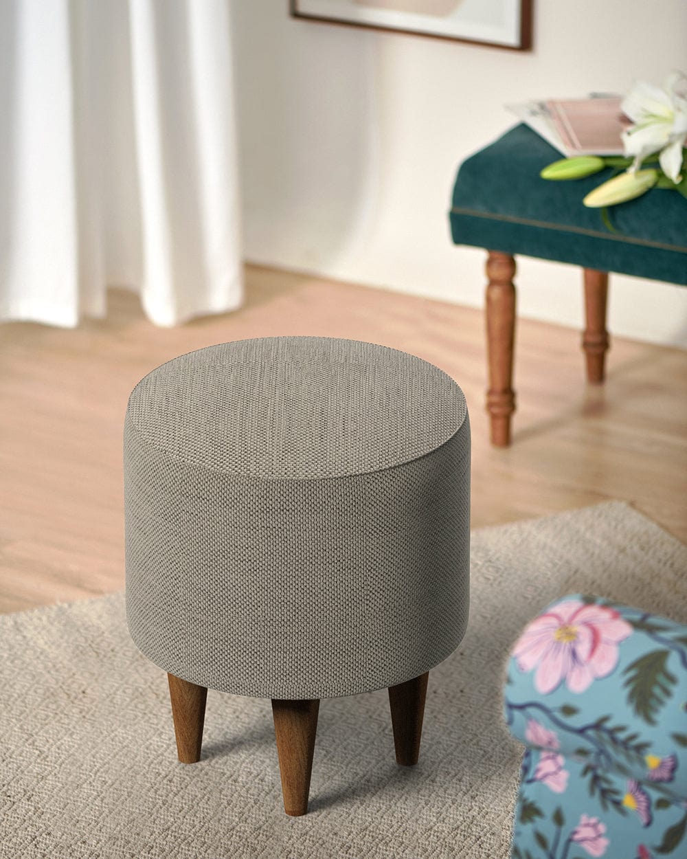 French Pouffe - Plain