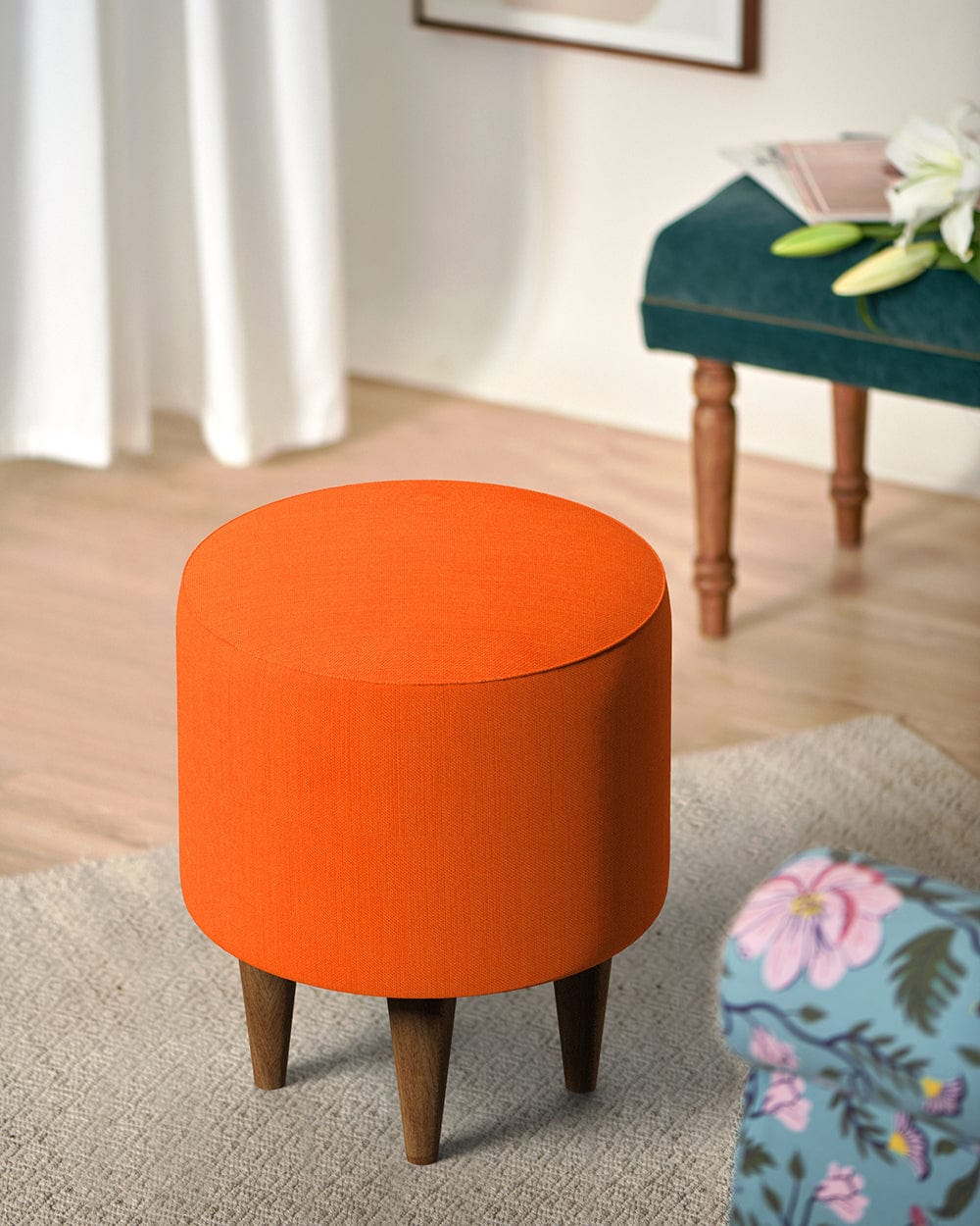 French Pouffe - Plain