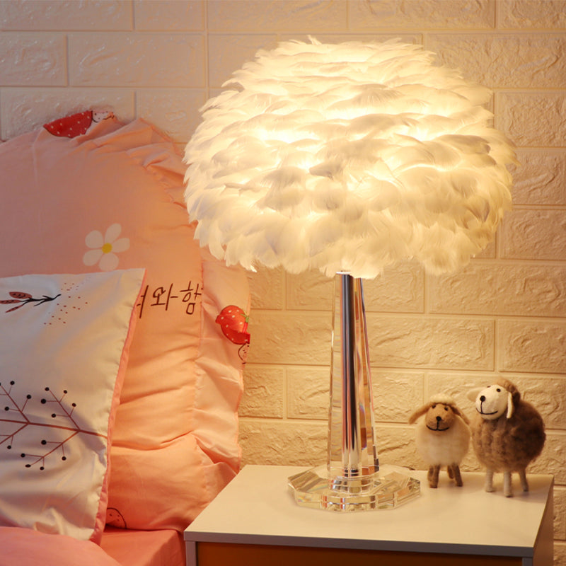 Julian Feathers Bedside Lamp